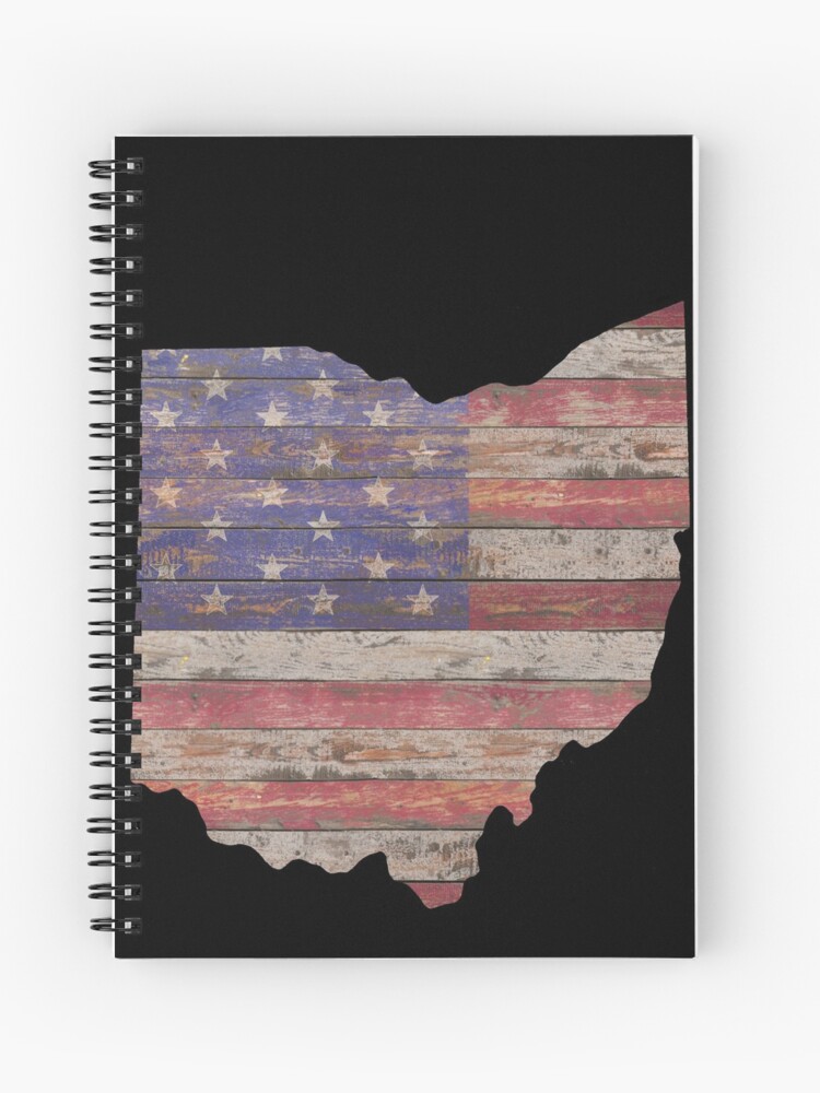 Thumbnail 1 of 3, Journal, Rustic Wood American Flag designed and sold by obxjack.