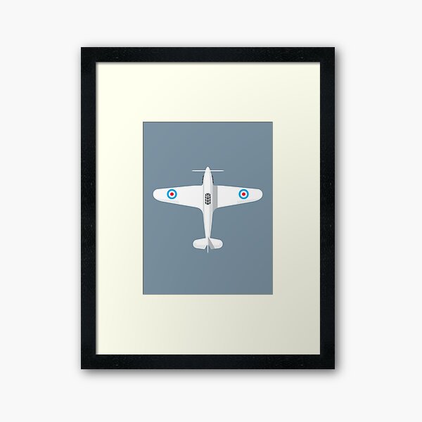 Vista previa del artículo con la obra «Hurricane WWII Fighter Aircraft - Slate», diseñado y vendido por VoodooCircus.
