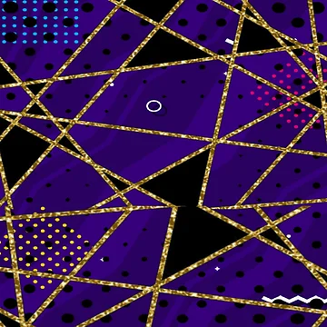 Artwork thumbnail, Purple Gold Pattern by R-FitDesign
