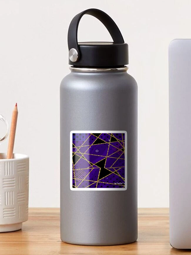 Thumbnail 1 of 3, Sticker, Purple Gold Pattern designed and sold by R-FitDesign.