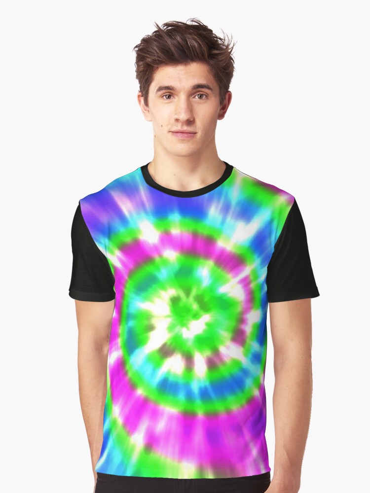 Blue/Purple/Black Spiral Tie Dye T-shirt – IIMVCLOTHING