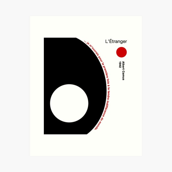 Aperçu de l'œuvre Albert Camus - L'Étranger - L'Étranger créée et vendue par NeatStudios2.
