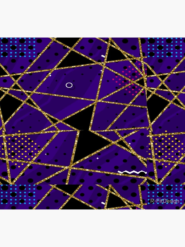 Thumbnail 5 of 5, Socks, Purple Gold Pattern designed and sold by R-FitDesign.