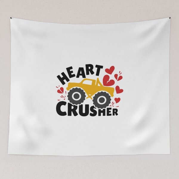 Item preview, Heart Crusher - Funny & Lovely Gift for Your Valentines (Black-Colorful) designed and sold by Respire2020.
