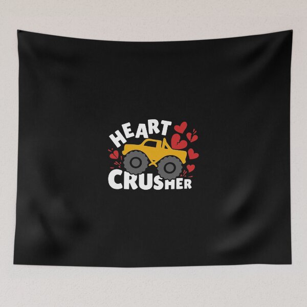 Item preview, Heart Crusher - Funny & Lovely Gift for Your Valentines (White-Colorful) designed and sold by Respire2020.