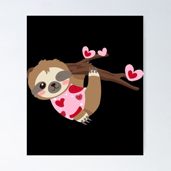 Item preview, Valentine's Day Sloths designed and sold by crazy merchs.