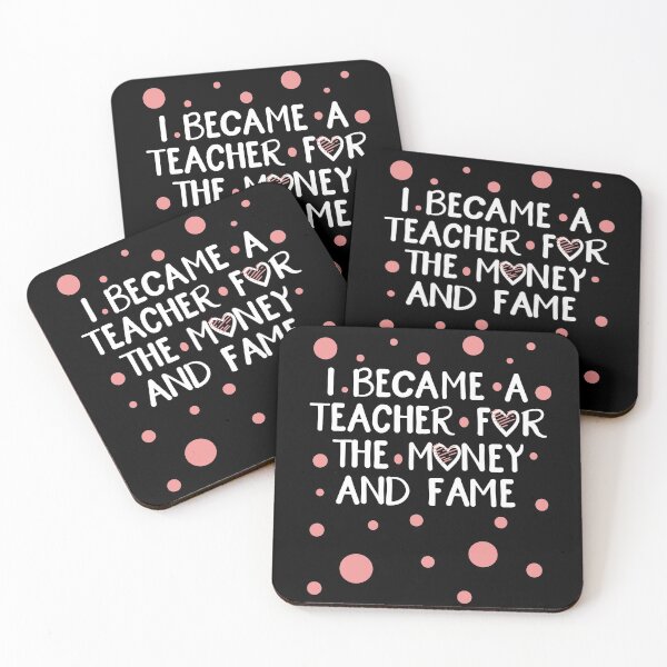 Artikelvorschau, Ich wurde Lehrerin für Geld und Ruhm, den rosa Punkt für Schwarz entworfen und verkauft von taby2you.