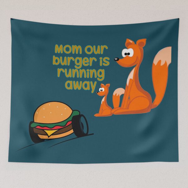Item preview, funny burger design designed and sold by Shipra Gupta.