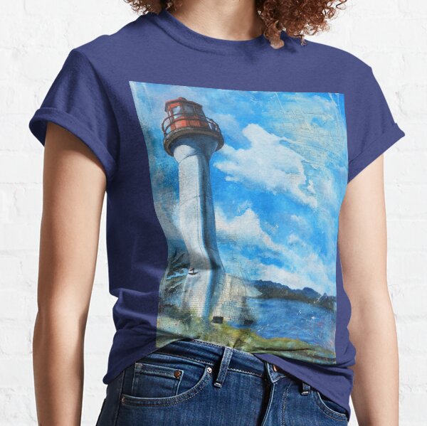 Mayne Island Cloud & Lighthouse (day) Classic T-Shirt