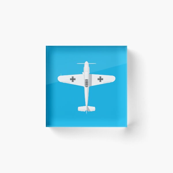 Item preview, Bf-109 German WWII Fighter Aircraft - Cyan designed and sold by VoodooCircus.