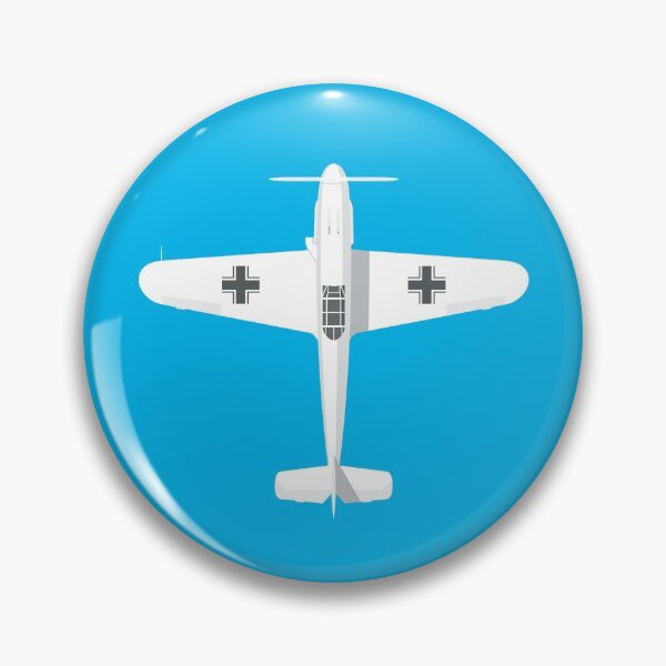 Item preview, Bf-109 German WWII Fighter Aircraft - Cyan designed and sold by VoodooCircus.