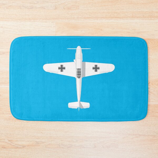 Item preview, Bf-109 German WWII Fighter Aircraft - Cyan designed and sold by VoodooCircus.