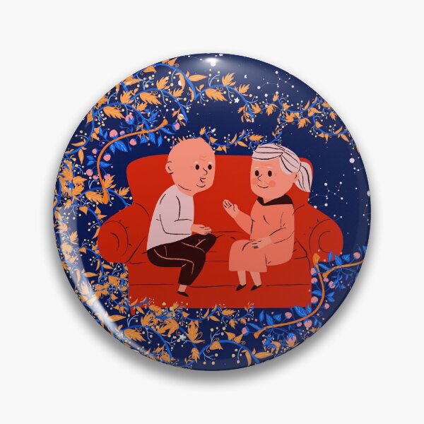 Item preview, Cute Couple - My Forever Valentine Elderly Couple designed and sold by NihaCollection.