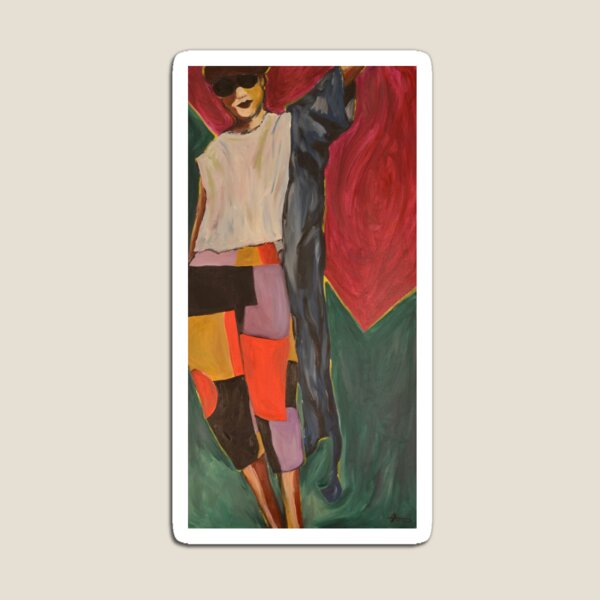 Look at Those Pants Painting Magnet