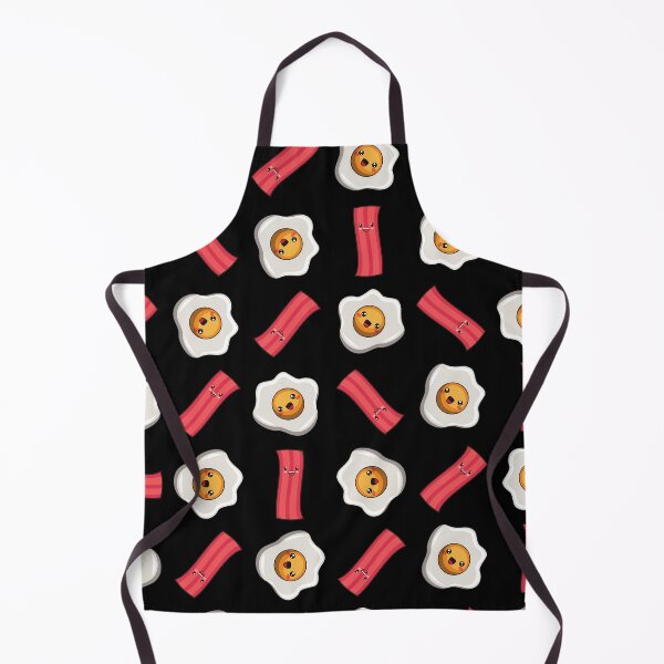 Item preview, Cute Kawaii Bacon And Fried Egg Pattern Breakfast Food designed and sold by TheButtonCrew.
