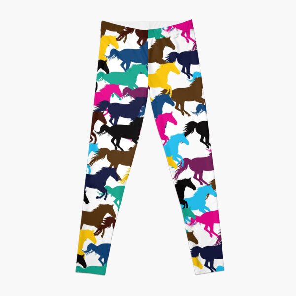 Horse Riding Lovers Funny Arts Leggings