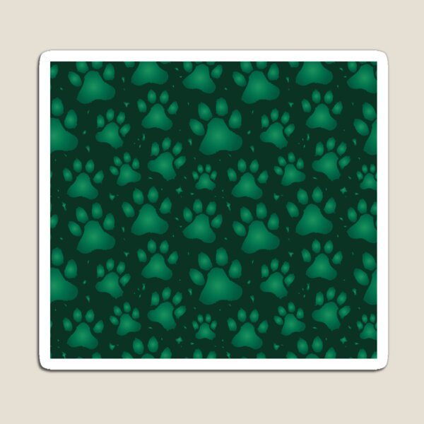 Item preview, Paw Prints - Green designed and sold by K8sDesigns.