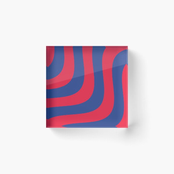 Item preview, Blue and Red Wavy Stripes designed and sold by kartplus.