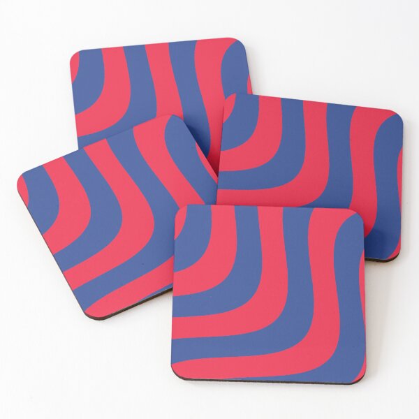 Item preview, Blue and Red Wavy Stripes designed and sold by kartplus.