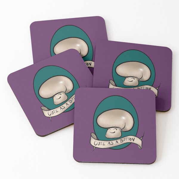 Item preview, CUTE AS A BUTTON designed and sold by MushroomCore.