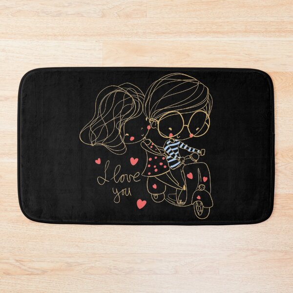 Item preview, Scooty Rider Couple Hearts designed and sold by Cheap Women's Shirts.