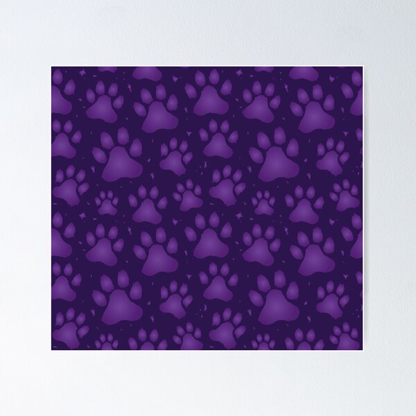 Item preview, Paw Prints - Purple designed and sold by K8sDesigns.