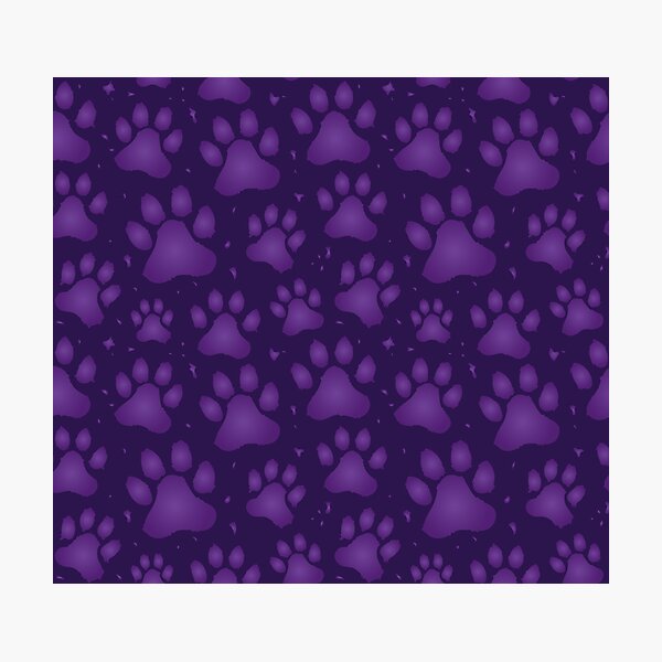 Item preview, Paw Prints - Purple designed and sold by K8sDesigns.