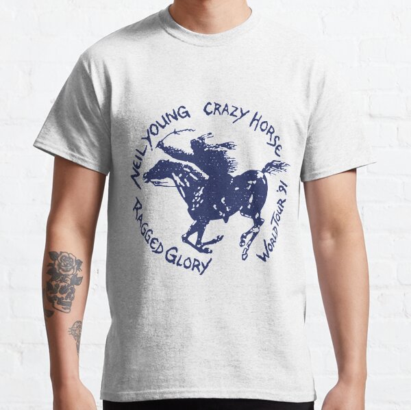 Neil Young T-ShirtVintage Neil Young Love Crazy Horse World Tour 91 Gift For Fan And Lovers Classic T-Shirt