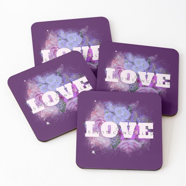 Item preview, Love Is Not Cancelled Purple Flowers designed and sold by Crafty-Mornings.
