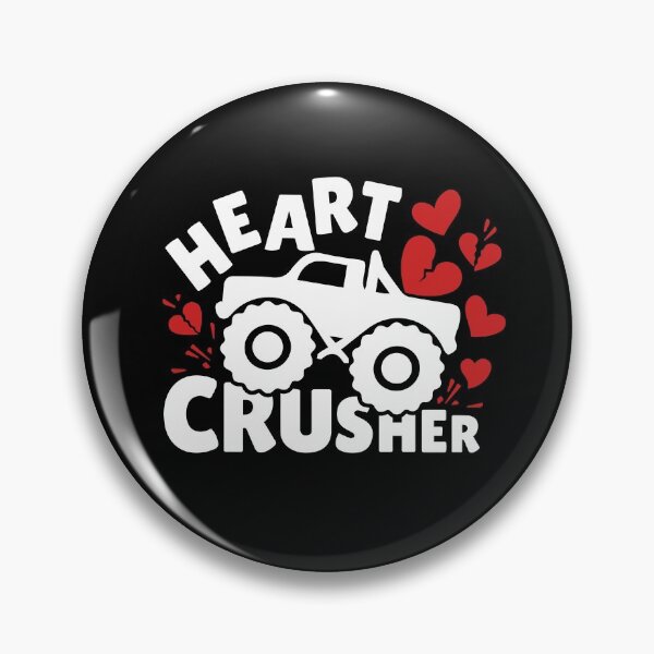 Item preview, Heart Crusher - Funny & Lovely Gift for Your Valentines (White-Red) designed and sold by Respire2020.