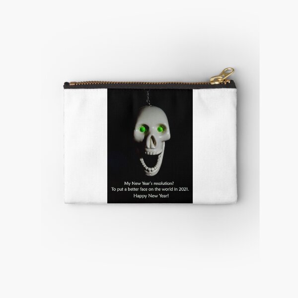 Item preview, Even Green-Eyed Skulls Make New Year's Resolutions designed and sold by MJH-Photo.