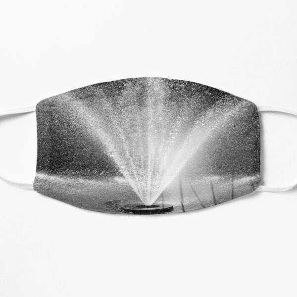 Waterperry fountain Flat Mask