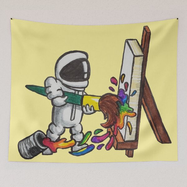 Item preview, Spaceman Picks up a Brush designed and sold by TaylorBosworth.