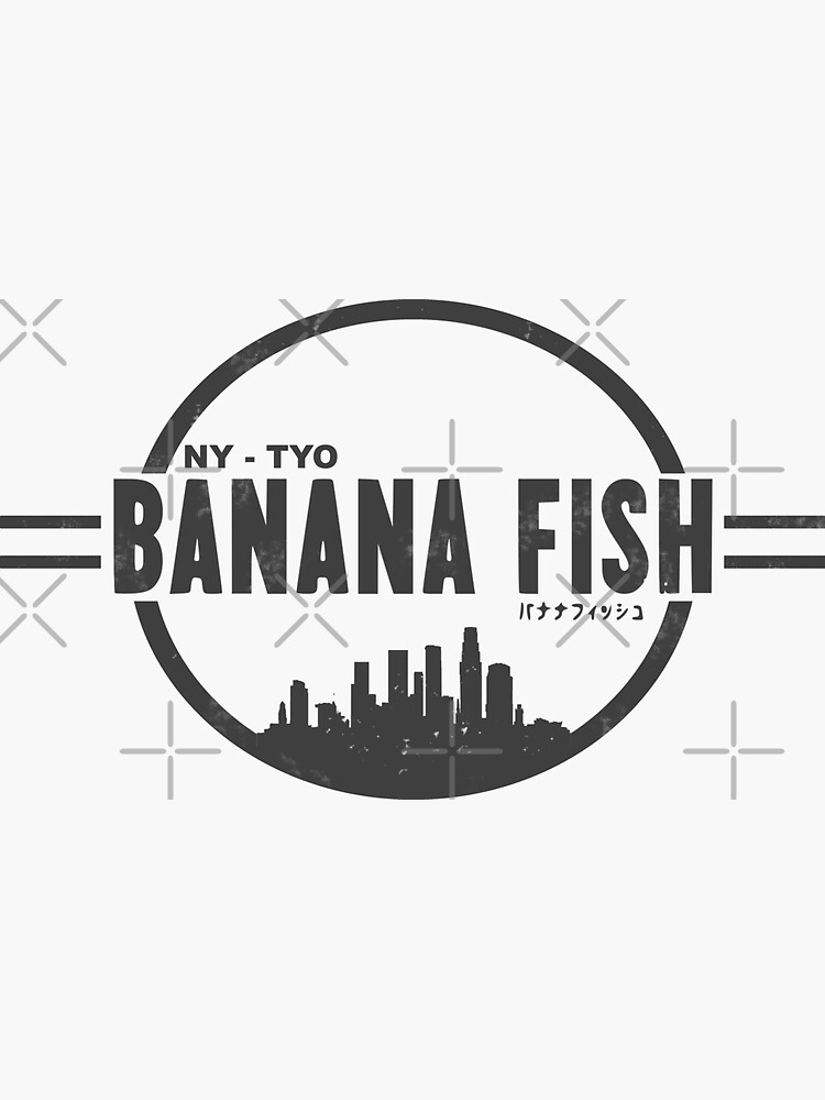 "Banana Fish Cafe TShirt" Sticker for Sale by VintageAnime Redbubble