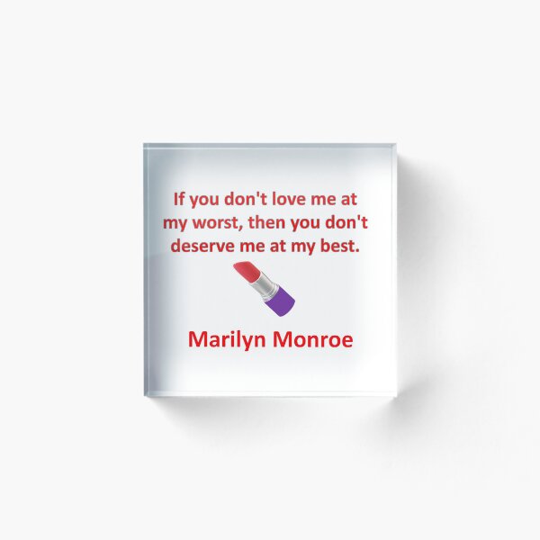 Aperçu de l'œuvre Citation et rouge à lèvres de Marilyn Monroe créée et vendue par Vicky Rodden.