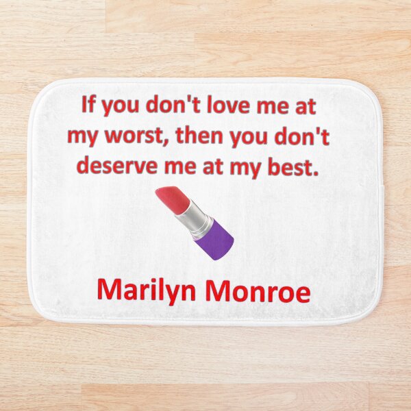 Item preview, Marilyn Monroe quote and lipstick  designed and sold by Vicky Rodden.