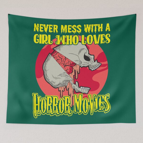 Item preview, Never mess with a girl who loves horror movies designed and sold by SidTastic .