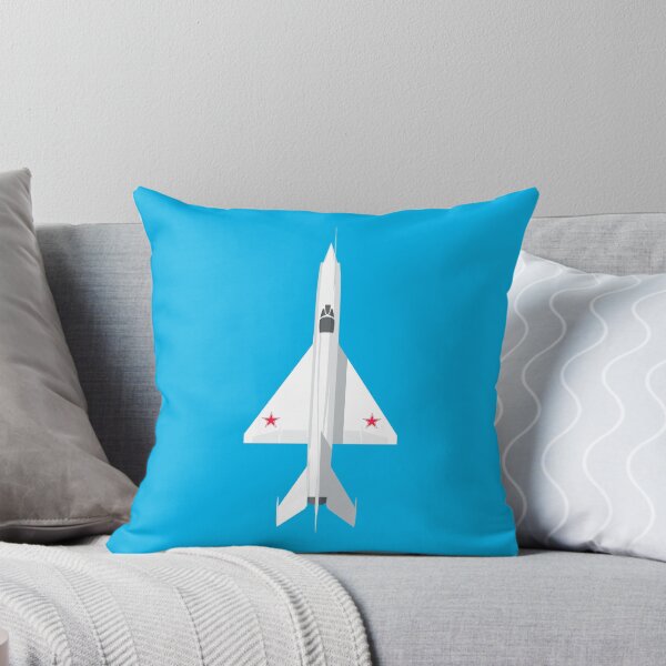 Aperçu de l'œuvre MiG-21 Fishbed Jet Aircraft - Cyan créée et vendue par VoodooCircus.