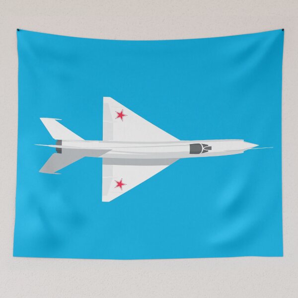 Item preview, MiG-21 Fishbed Jet Aircraft - Cyan designed and sold by VoodooCircus.