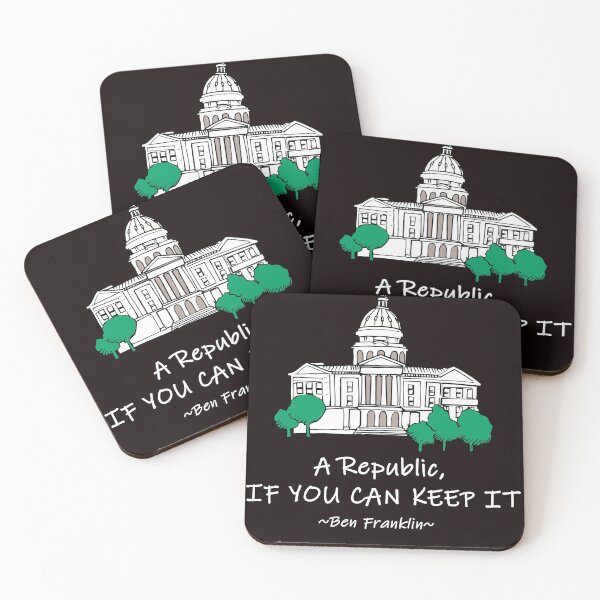 Item preview, A Repupblic, If You Can Keep It - Ben Franklin quote Sept 17, 1787 - Jan 6, 2021 designed and sold by TeeThePeople.