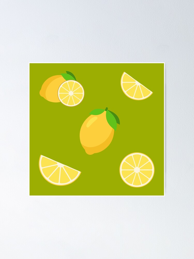 Thumbnail 1 of 3, Poster, lemons designed and sold by DIDAKU.