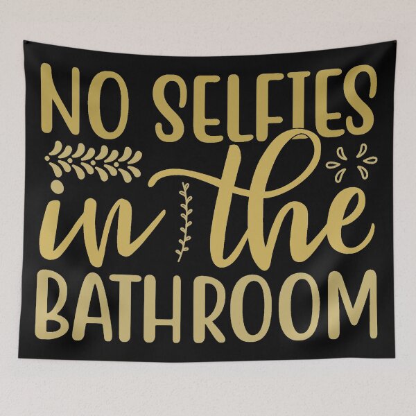 Item preview, Bathroom humor no self-portraits designed and sold by Astralia.