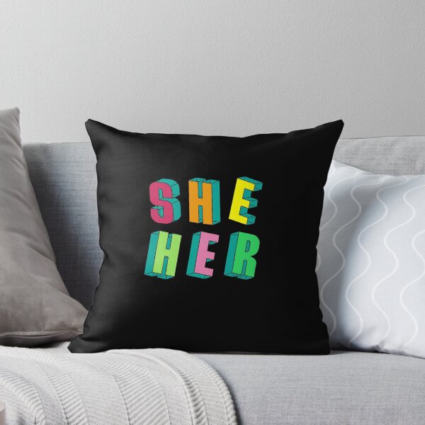 Item preview, She Her Gender Pronouns designed and sold by SixforSix.