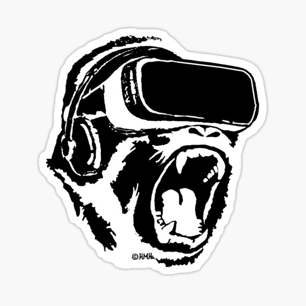 VR Gorilla Sticker