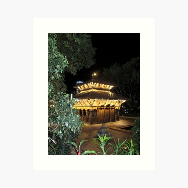 Nepalese Peace Pagada, Brisbane, Queensland, Australia Art Print