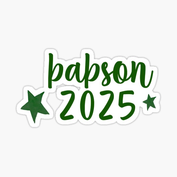 "Babson College Class of 2025 Star Sticker" Sticker for Sale by