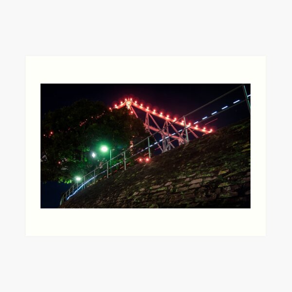 The Story Bridge from Captain Burke Park in Kangaroo Point, Brisbane Art Print