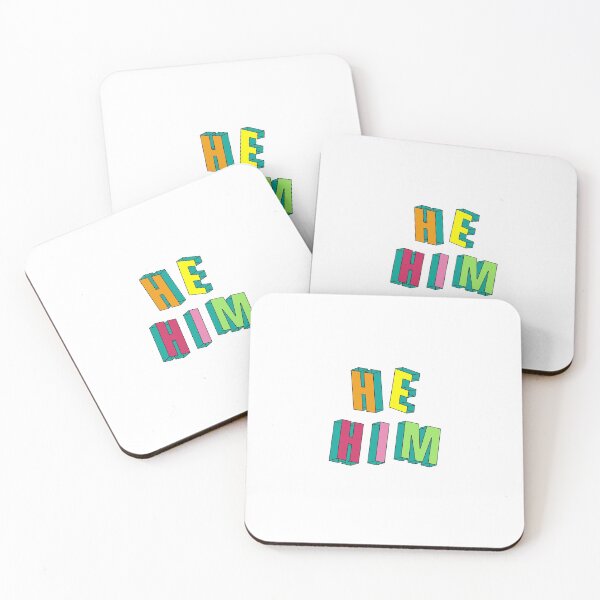 Item preview, He Him Gender Pronouns designed and sold by SixforSix.