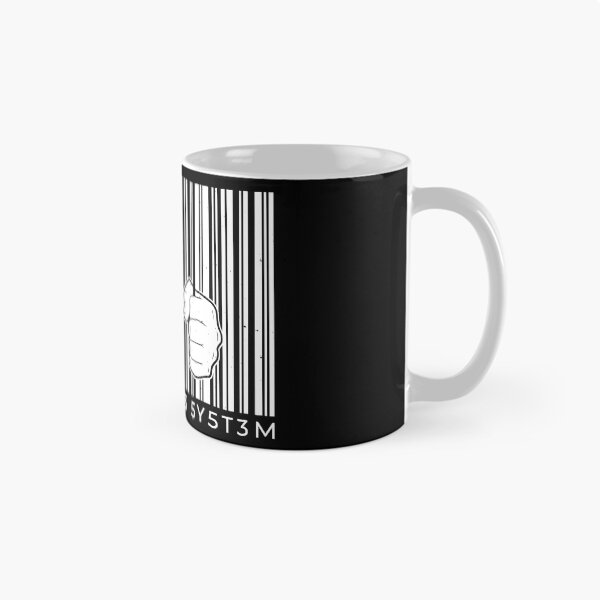 Item preview, Slave To The System Jail Barcode designed and sold by TeesByMark.