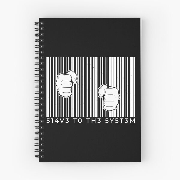 Item preview, Slave To The System Jail Barcode designed and sold by TeesByMark.